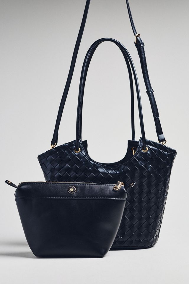 Melie Bianco Woven Bucket Tote #1