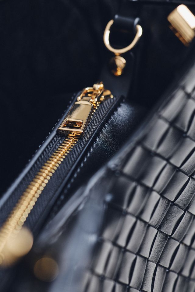 Melie Bianco Woven Bucket Tote #2