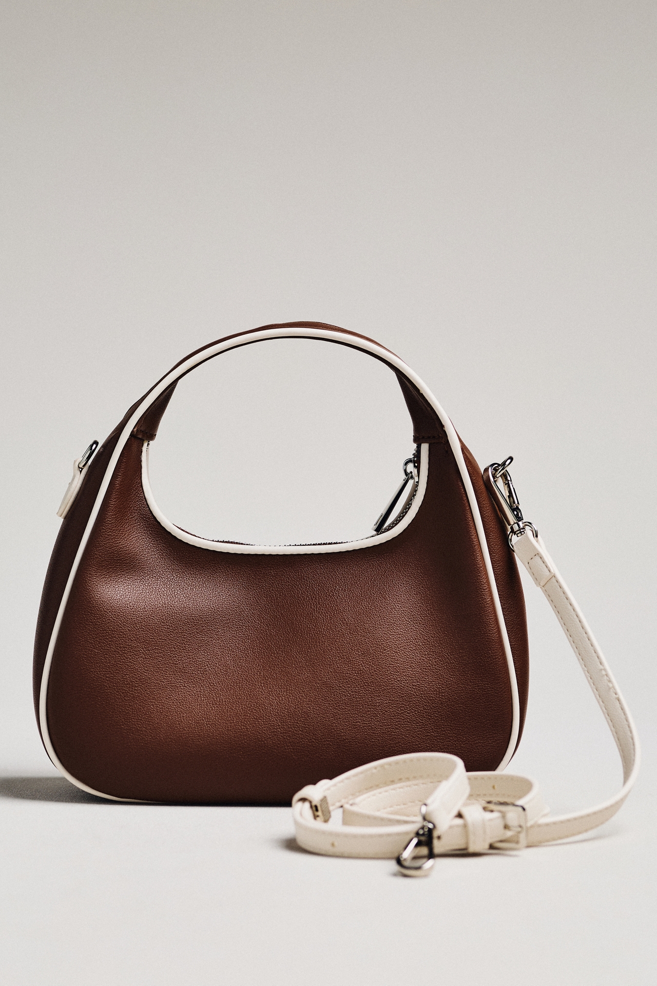Melie Bianco Piped Mini Shoulder Bag
