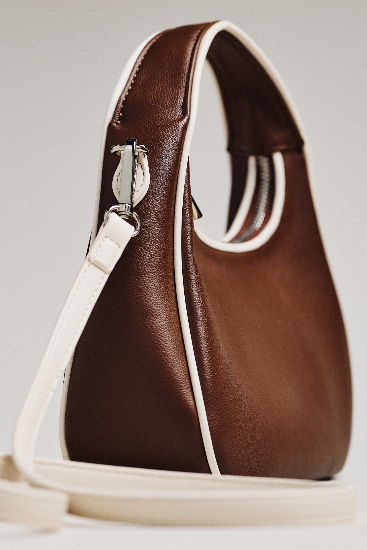 Melie Bianco Piped Mini Shoulder Bag