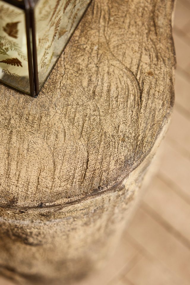 Faux Bois Stone Stool #1