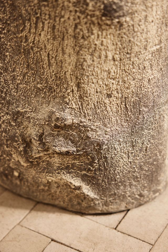 Faux Bois Stone Stool #2