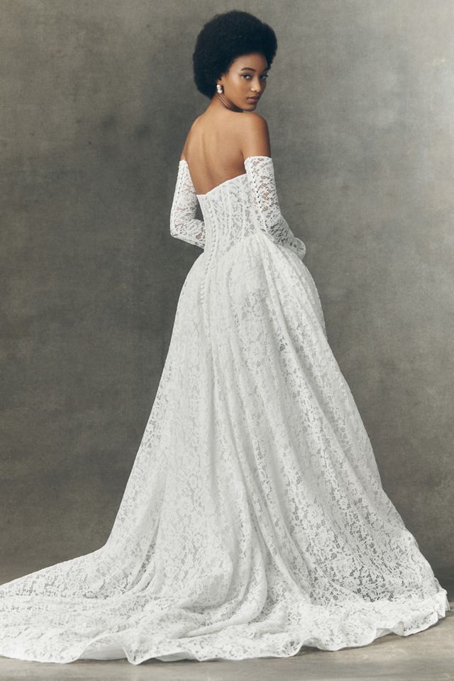 Anthropologie Weddings x Pronovias Arbela Strapless Wedding Gown #1