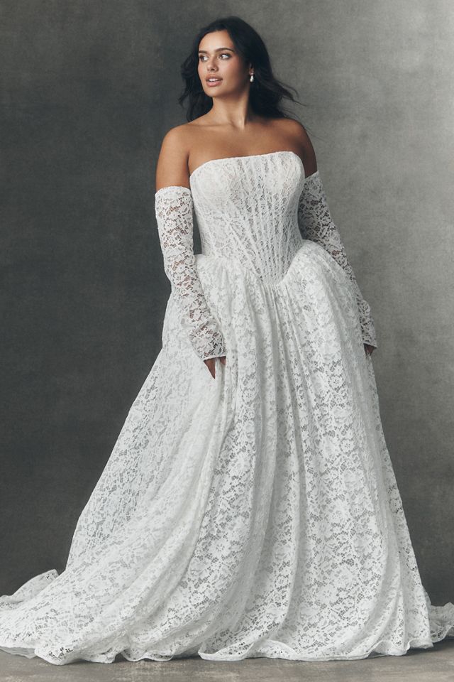 Anthropologie Weddings x Pronovias Arbela Strapless Wedding Gown #7
