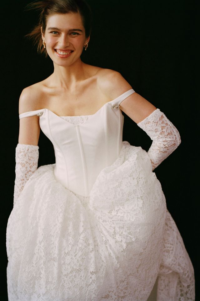 Pronovias x Anthropologie Weddings Arbela Strapless Wedding Gown #9