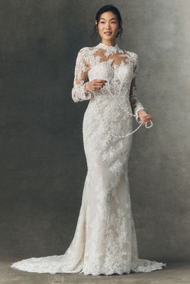 Anthropologie Weddings x Pronovias Reney Lace Wedding Gown