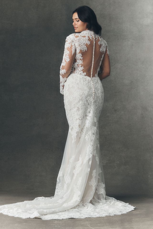 Anthropologie Weddings x Pronovias Reney Strapless Wedding Gown #5