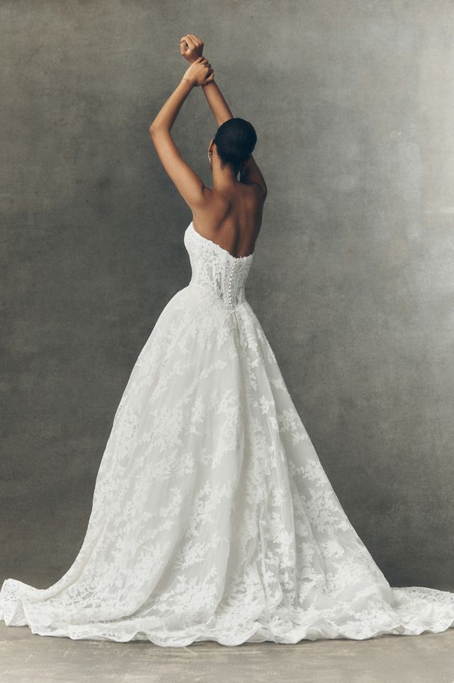 Anthropologie Weddings x Pronovias Kareny Basque-Waist Wedding Gown #1