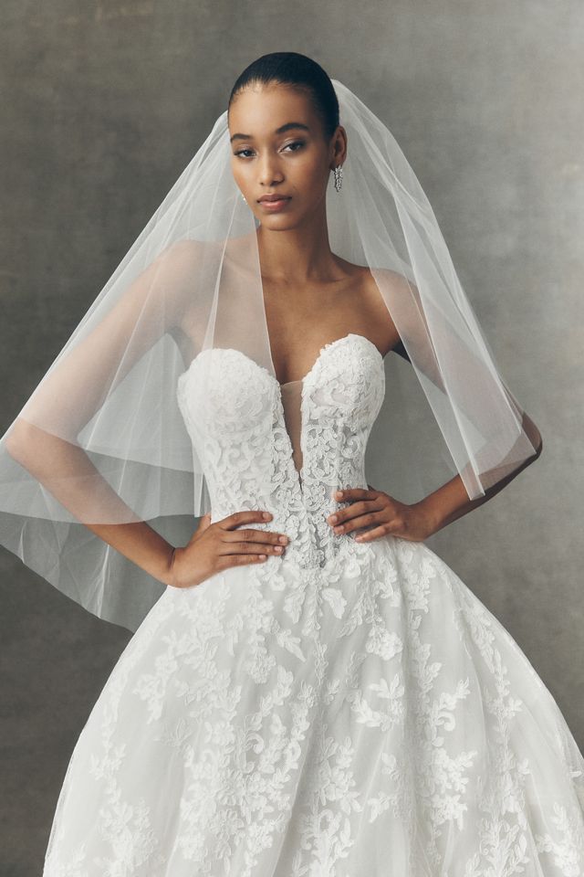Anthropologie Weddings x Pronovias Kareny Basque-Waist Wedding Gown #2