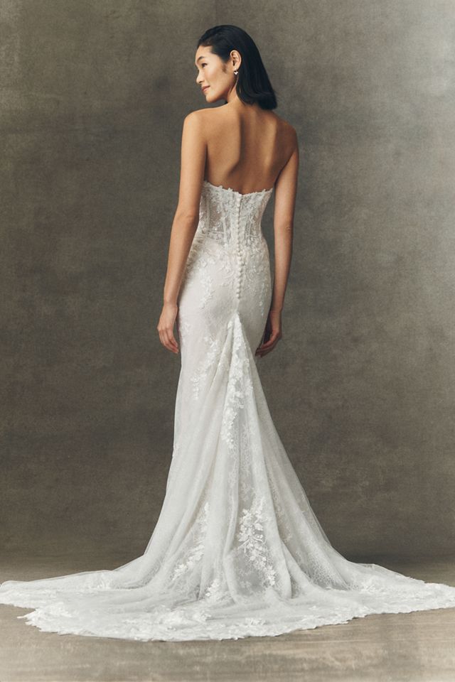 Anthropologie Weddings x Pronovias Bretty Strapless Sweetheart Wedding Gown #2