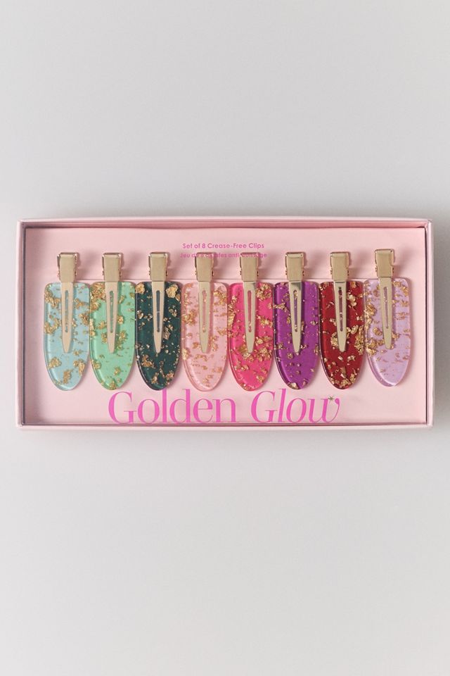 Gold Leaf Crease-Free Hair Clips, Set of 8 #1