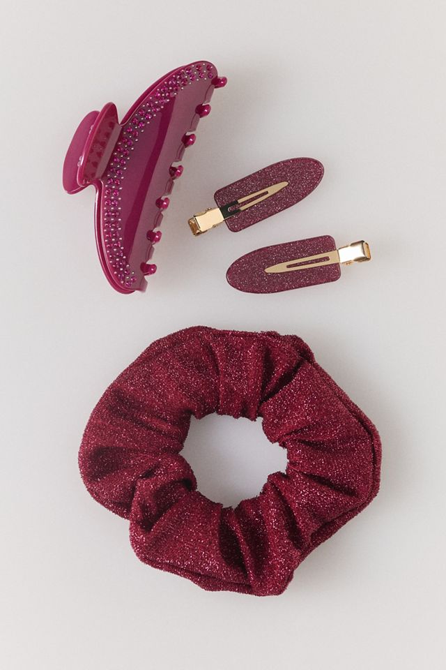 Claw Clip, Crease-Free Clips & Scrunchie Set #1