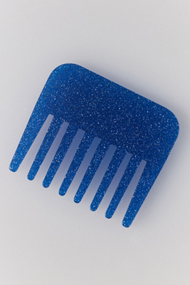 By Anthropologie Mini Glitter Comb In Blue