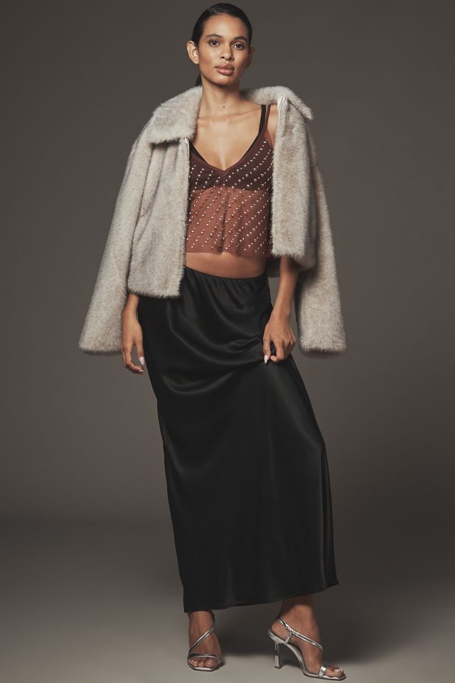 By Anthropologie Studded Sheer Mesh Cami #2