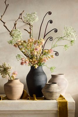 Raven Terracotta Vase