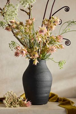 Raven Terracotta Vase