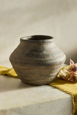 Raven Terracotta Vase