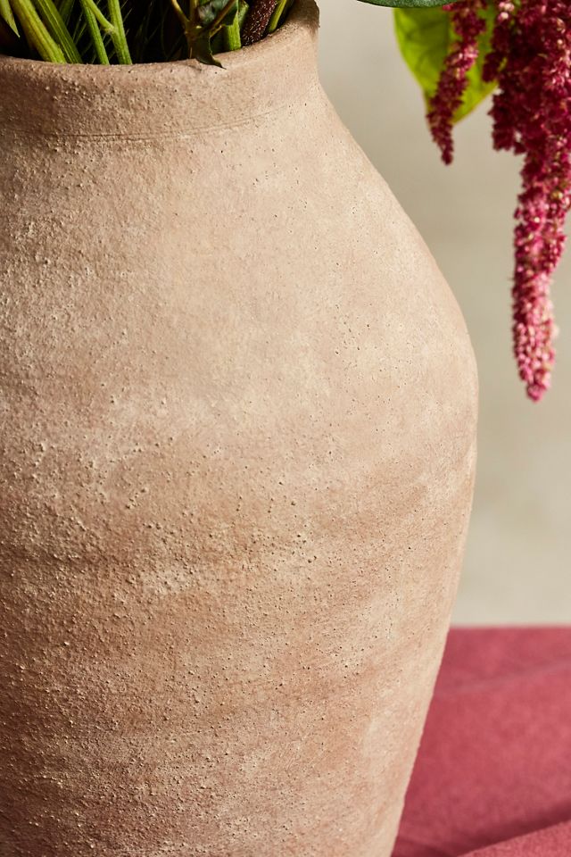 Ribbed Terracotta Vase #3