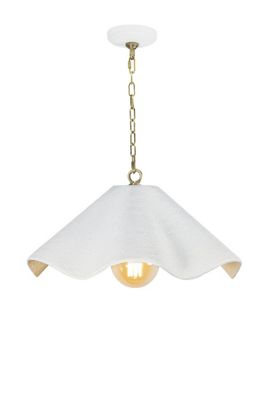 Marisol Ruffle Metal Small Pendant Light