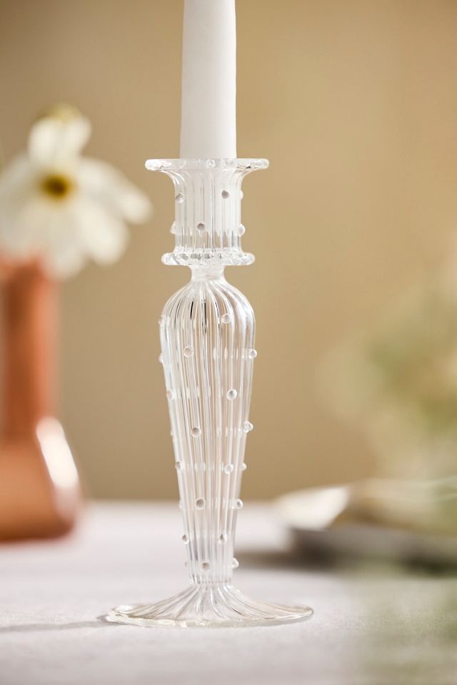 Dotted Borosilicate Glass Taper Holder #1