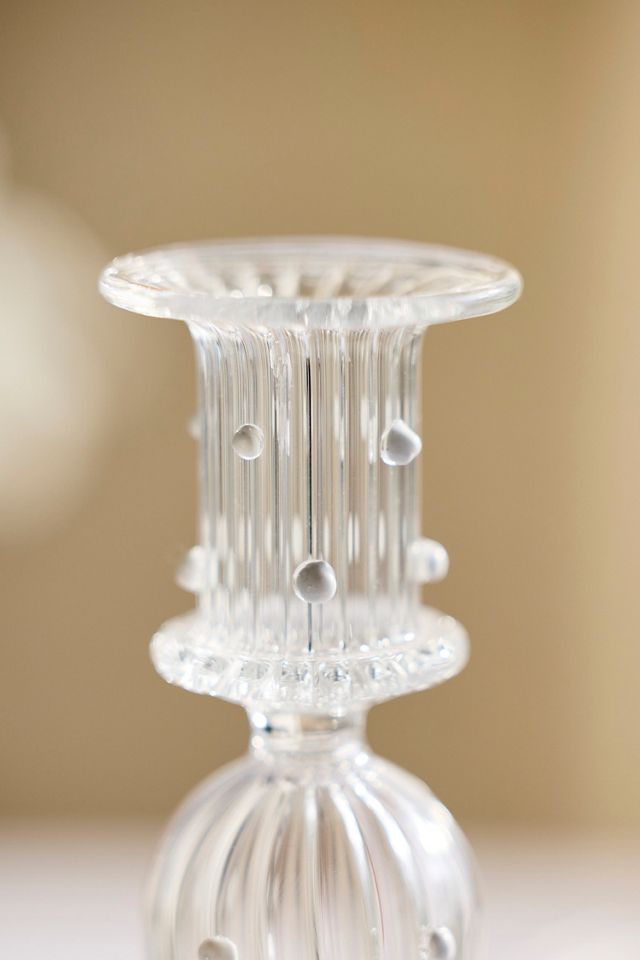 Dotted Borosilicate Glass Taper Holder #2