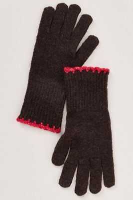 Maeve Solid Ribbed Knit Gloves