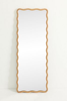 Coquille Scalloped Floor Mirror