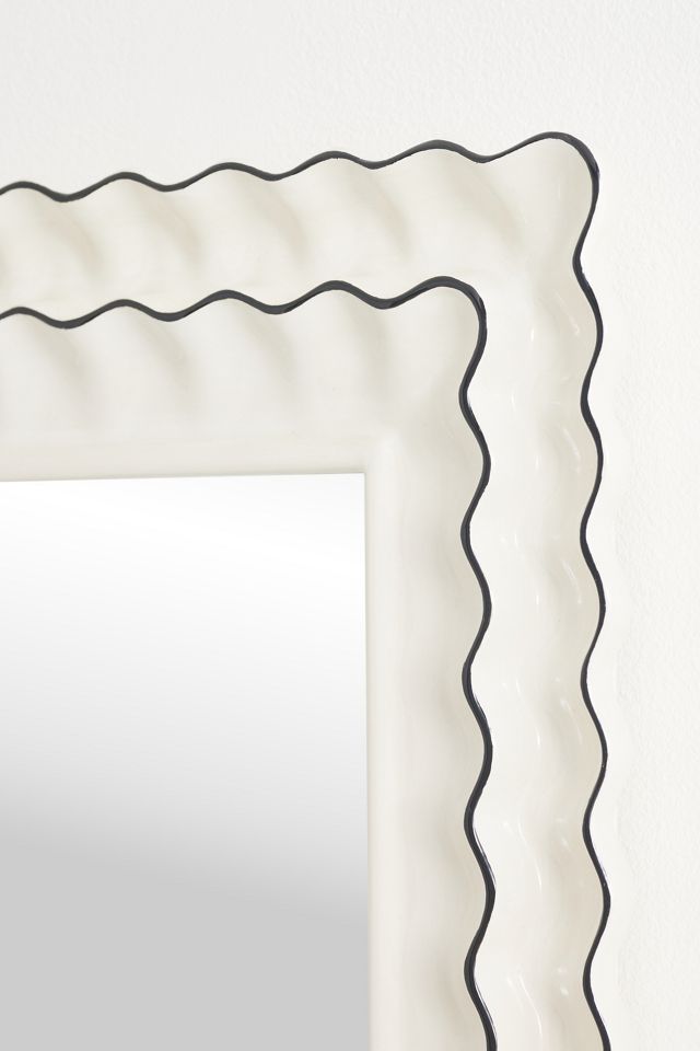 Phillippa Scalloped Portrait Wall Mirror #2