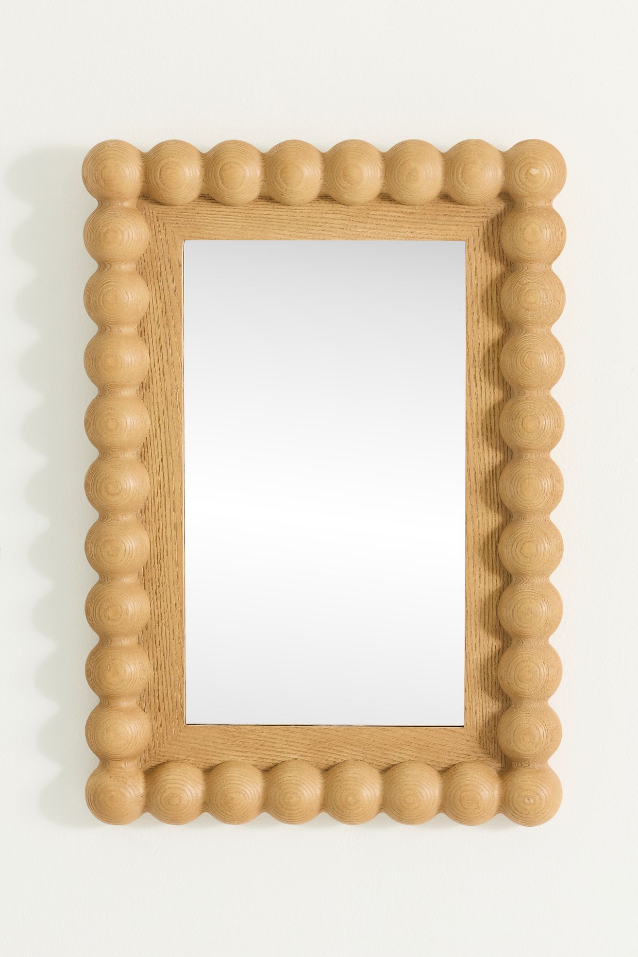 Pippa Petite Portrait Rectangle Gallery Wall Mirror - Light Wood, One Size