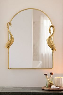 Crane Metal Arch Wall Mirror