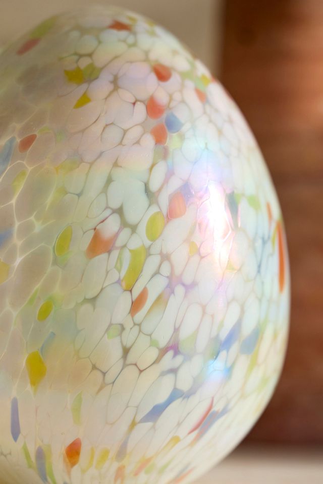 Confetti Luster Glass Egg, Medium #2