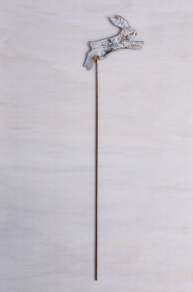 Jumping Bunny Iron Stake #2