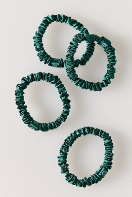 Slip Skinny Scrunchies, Set Of 4 In Green