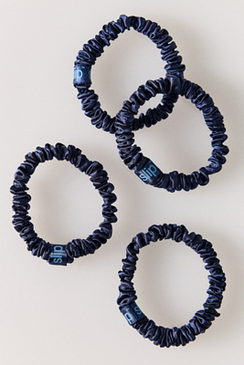 Slip Skinny Scrunchies, Set Of 4 In Blue