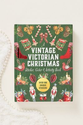 Vintage Victorian Christmas Hardcover Activity Book