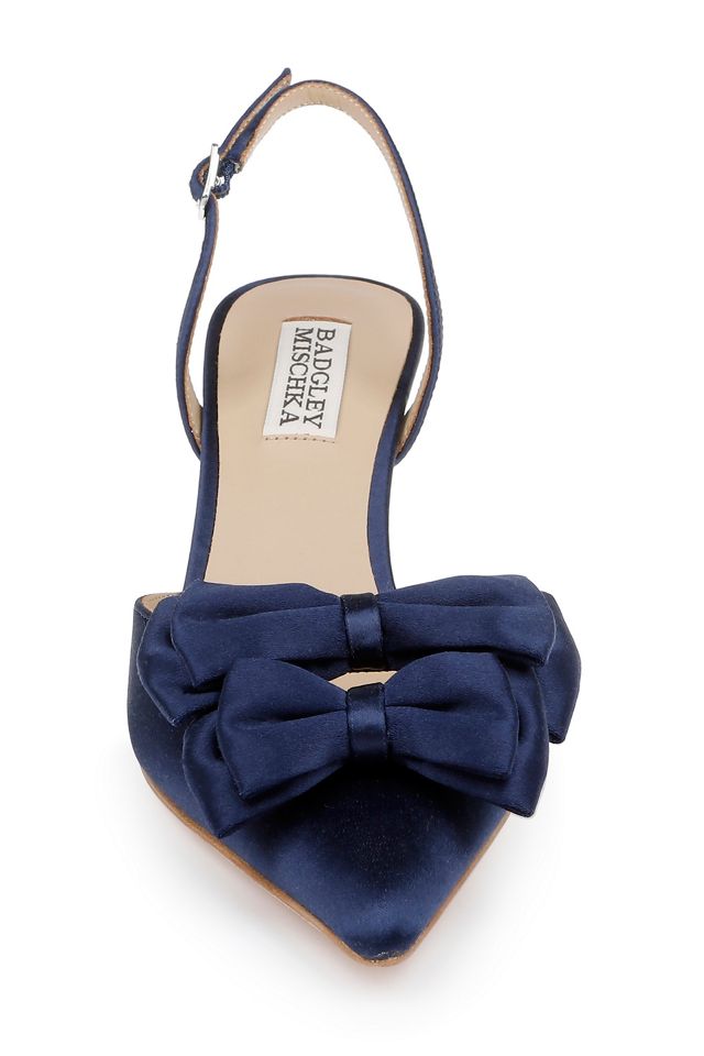 Badgley Mischka Giovanna Bow Slingback Pumps #1