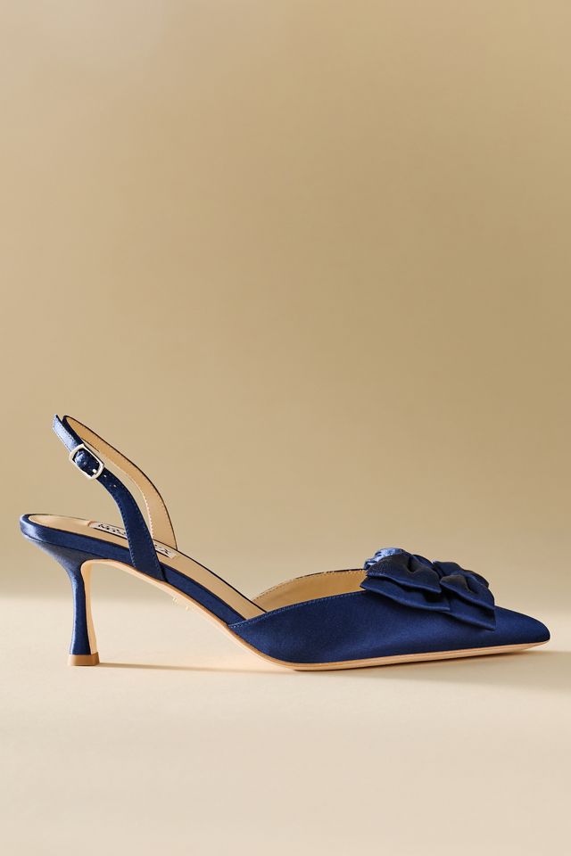 Badgley Mischka Giovanna Bow Slingback Pumps #3