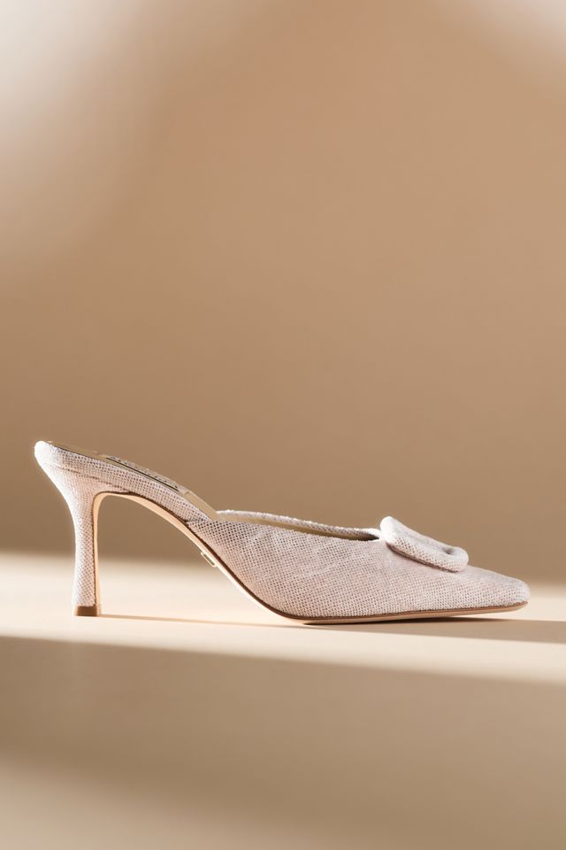 Badgley Mischka Graylynn Mid Heel Square-Toe Mules #3