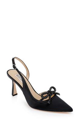 Badgley Mischka Georgie Slingback Heels In Multi