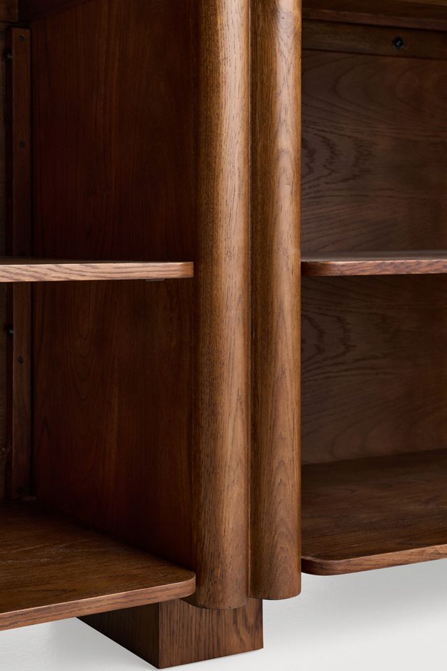 Renata Wood and Marble Kitchen Island #6