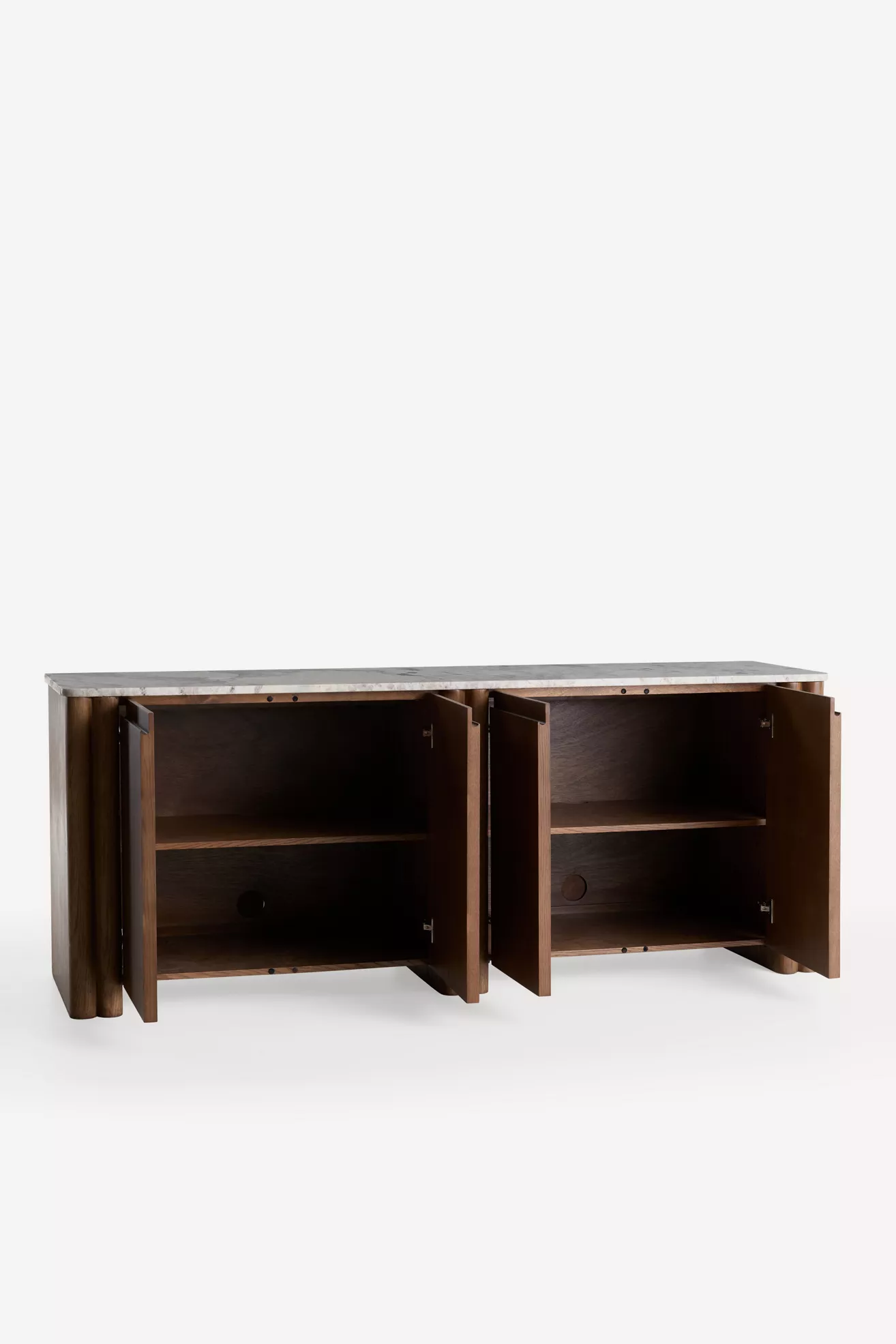 Renata sideboard interior with adjustable shelves