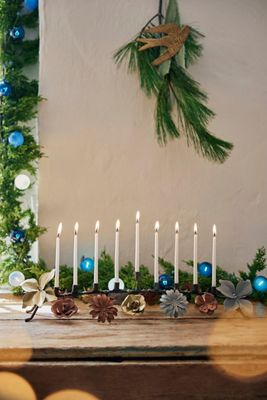 Floral Menorah, Low