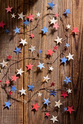 Americana Stars Iron Garland
