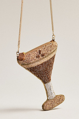 Maeve Beaded Icon Crossbody Bag In Brown