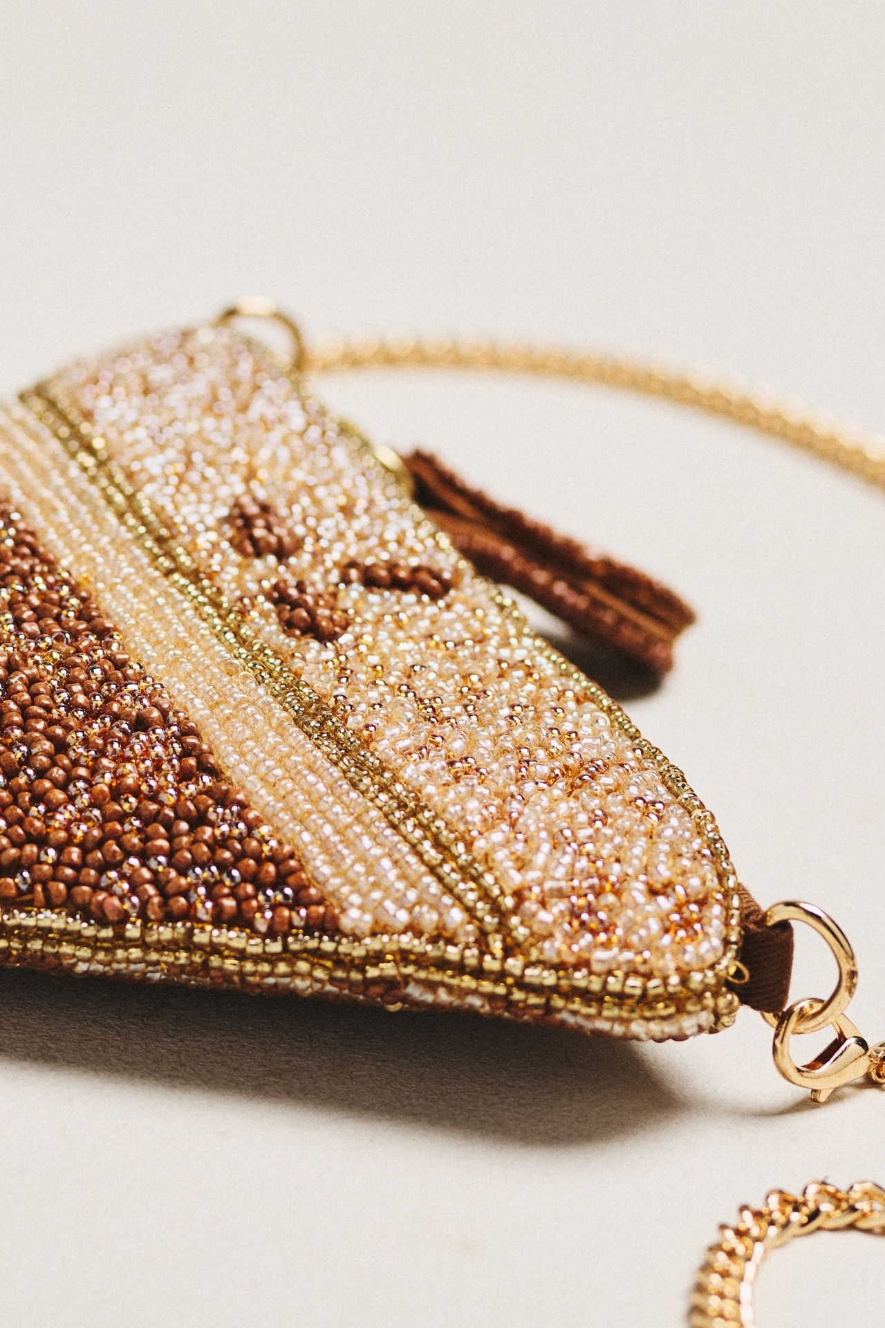 Beaded Icon Crossbody Bag