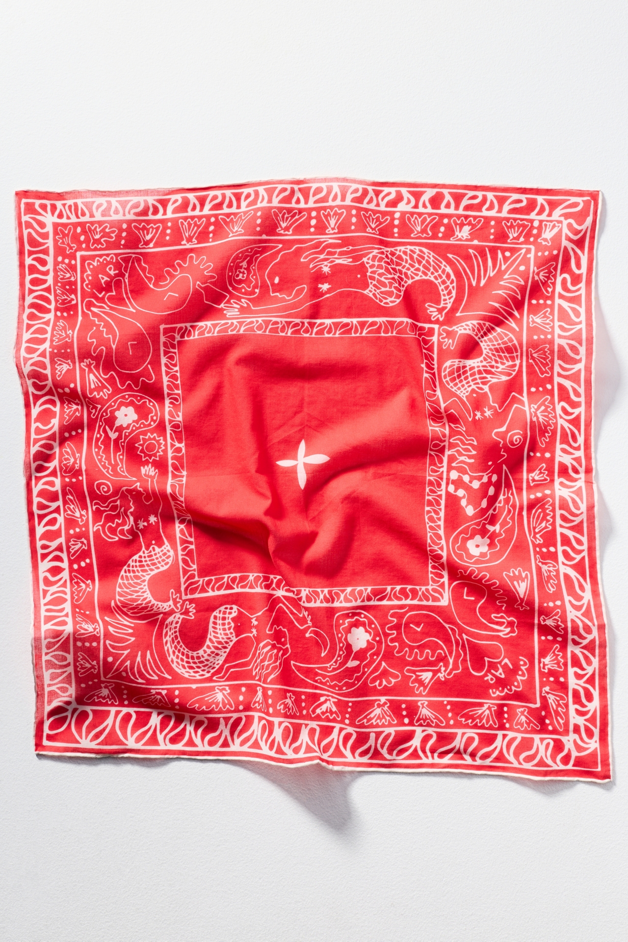LAR Cotton Patterned Scarf