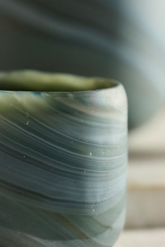 Marbled Glass Mini Planter #2