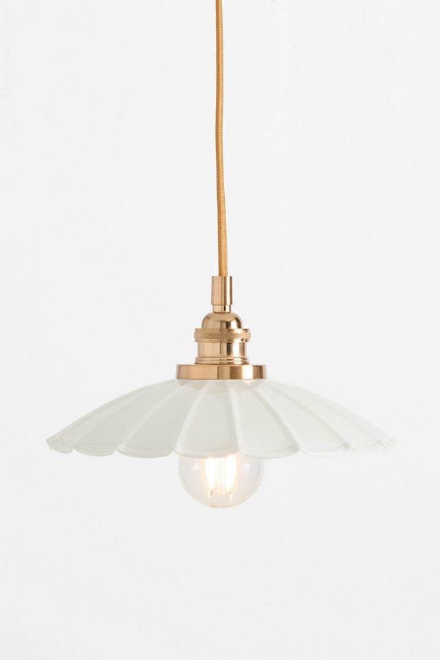Greta Scalloped Metal Pendant Light #2