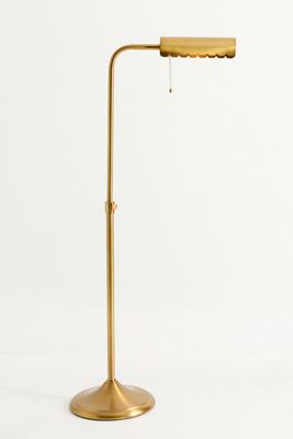Simone Scalloped Reading Floor Lamp