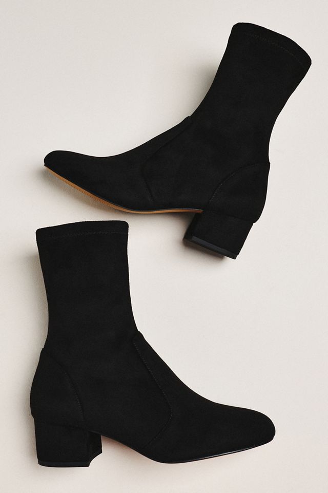 Silent D Suede Block-Heel Ankle Boots #1